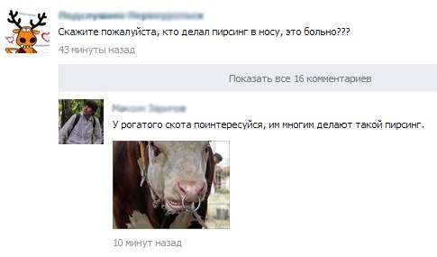 Новые "комментарии из соцсетей"