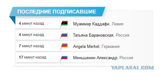 США террорист #1 в мире, ПЕТИЦИЯ