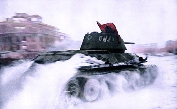 Раскрашенные фотографии Великой Отечественной