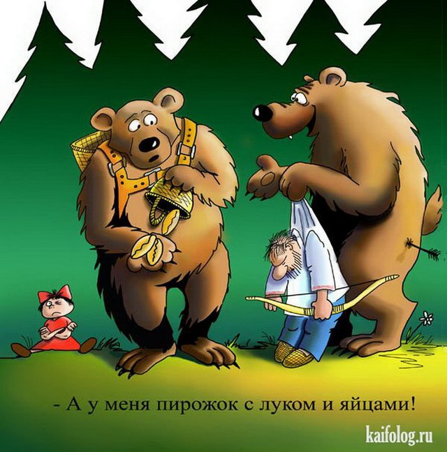 Рандомные анекдоты про медведя