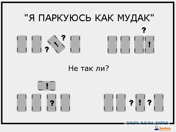 Фотожаба: Пиндосы на парковках