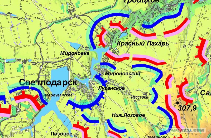 Светлодарск донецкая область карта