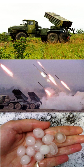 Вот что случается от попадания ракеты ГРАД