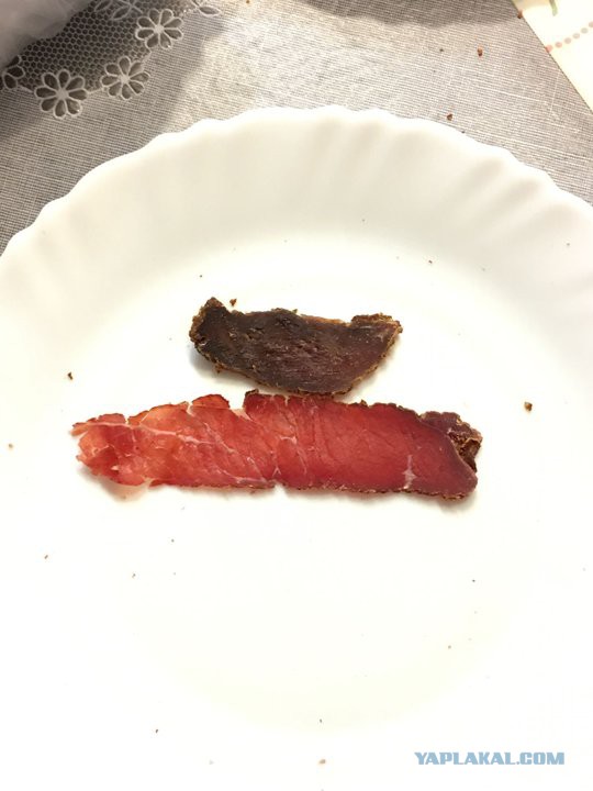 Домашнее сыровяленое мясо. Лосятина, телятина.