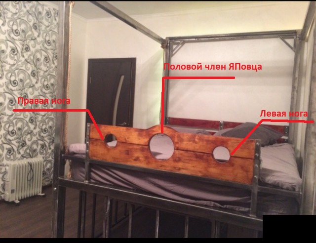 Квартира с несколько нестандартной кроватью