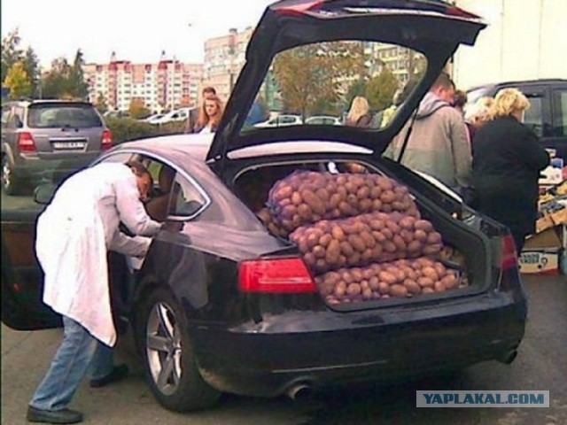 Грузчик на новом Q7