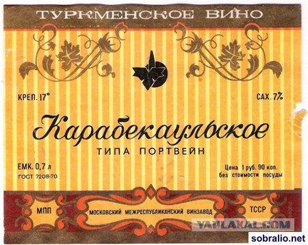 Этикетки СССР