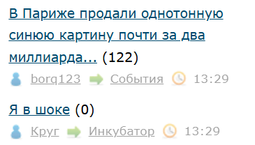 В Париже продали однотонную синюю картину почти за два миллиарда рублей