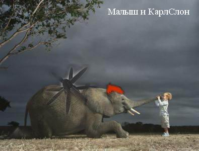 Фотожаба: Дареному слону..