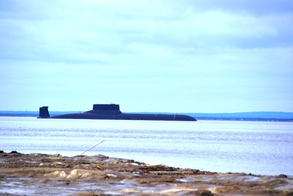 Выход Акулы в море. Северодвинск.