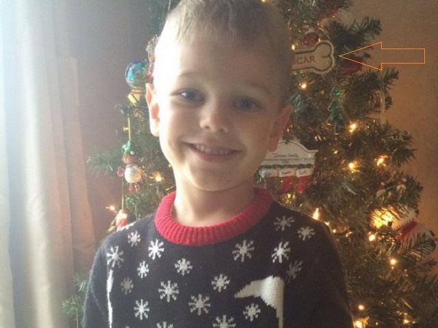 Мама надела рождественский свитер сыну в школу