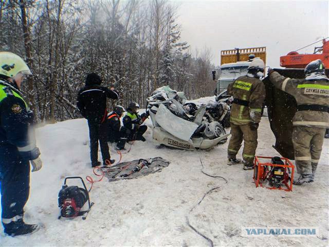 Два человека погибли в жутком ДТП на трассе в Архангельской области