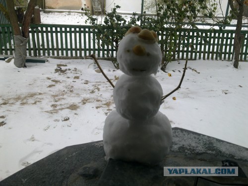Снег и мороз в деревне