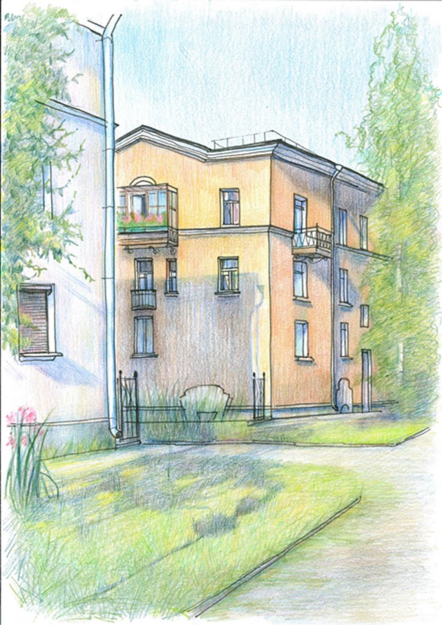 Рисунки. Санкт-Петербург.