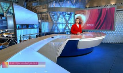 Медвед Медведев - ведущая первого канала отожгла