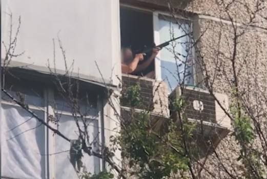 Как пытались сбить дрон над Киевом