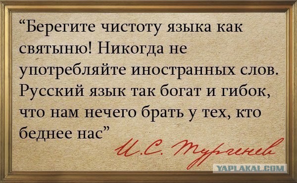 В Госдуму внесли законопроект, запрещающий использование иностранных слов, если у них есть аналоги