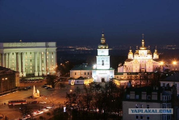 Россия ночью