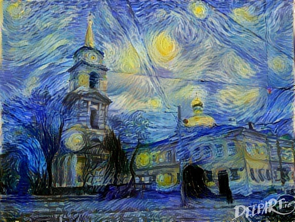 Нейронная сеть объединяет два изображения в одно