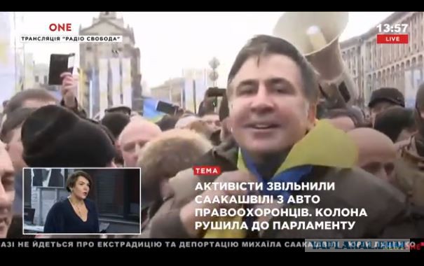 Саакашвилли угрожает прыгнуть с крыши