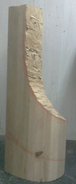 Изготовление заходного столба на лестницу