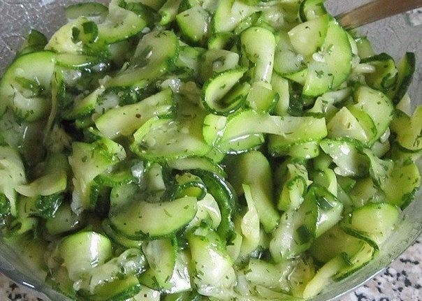 Жареный кабачок.