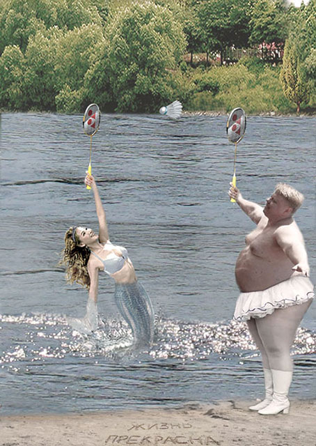Фотожаба: Эквилибрист