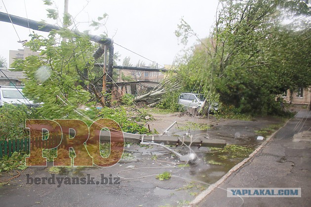 Ночной ураган в Днепропетровске, 24.09.2014.
