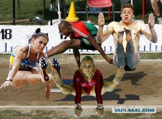 Фотожаба: Спортсмены