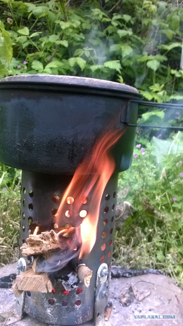 Самодельная компактная дровяная печка