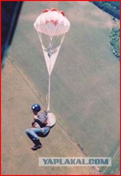 Последний прыжок с ЛЭП, парашют....