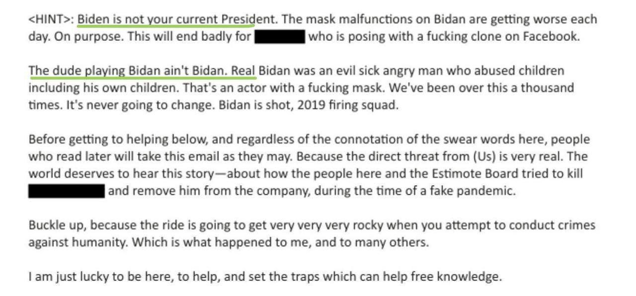 Джо Байден скончался ещё в 2019 году?
