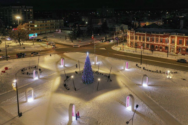 Новогоднее настроение в родном городе