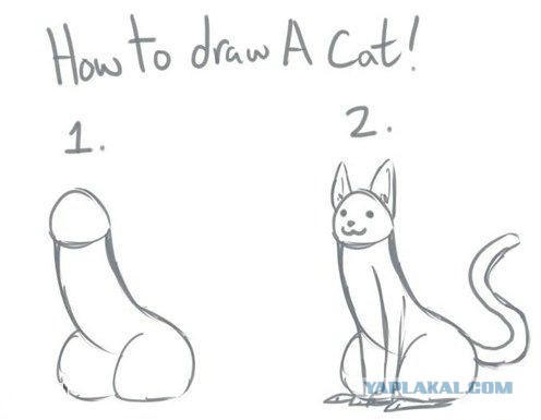 Девушка нарисовала котуху для котовторника