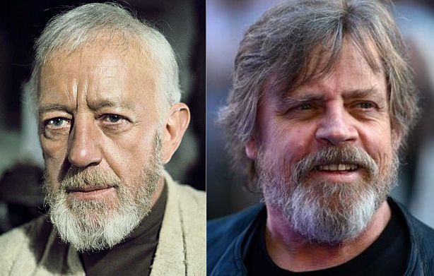 Герои Star Wars тогда и сейчас.