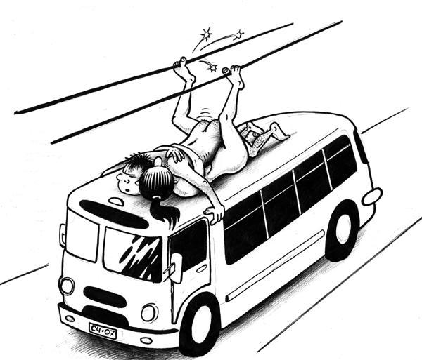 Истеричная ТП учит таксиста водить!