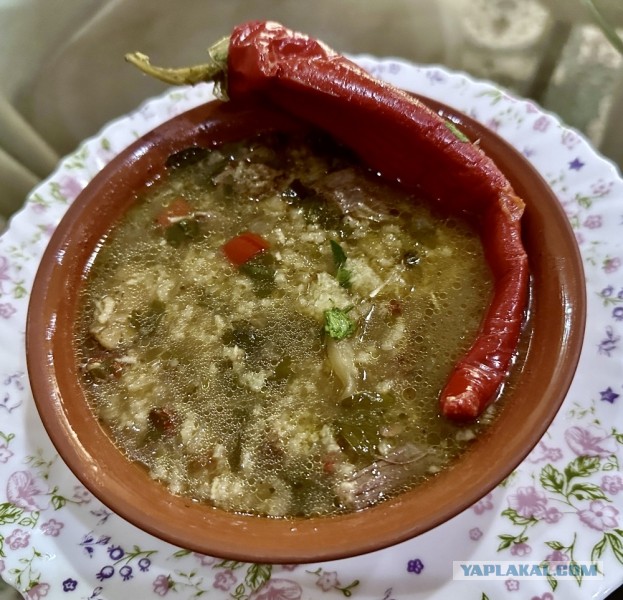 Кто не любит харчо? С орехами и сливой от Т. П. Сулаквелидзе