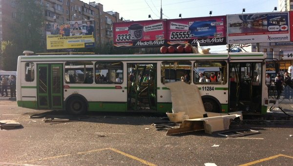 Взрыв прогремел в рейсовом автобусе в Москве