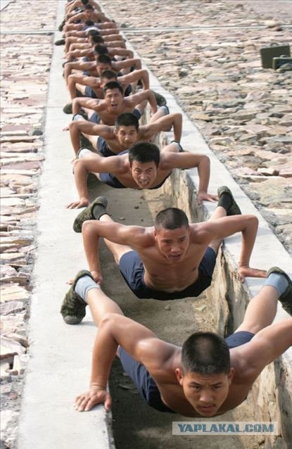 22 способа отжимания в китайской армии