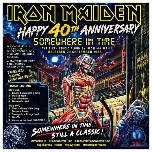Музыка и музыканты: Iron Maiden- Somewhere In Time -40 лет