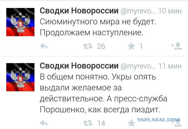 Порошенко договорился с Путиным о прекращении огня