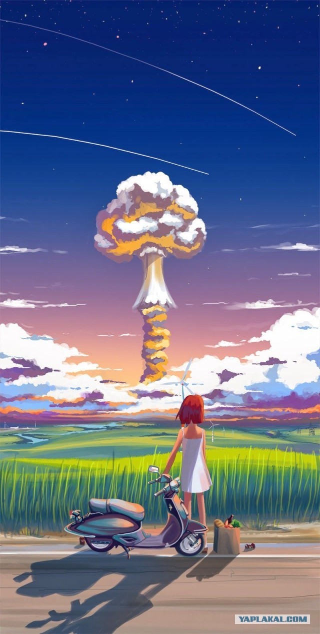 Картинка девочка и ядерный взрыв ну наконец то