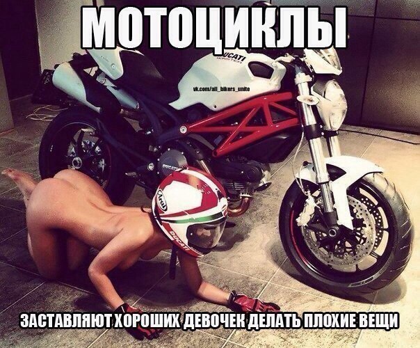 Позитивные картинки на мотоциклетную тему
