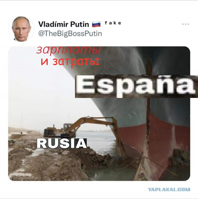 Испанцы шутят: Испания против России