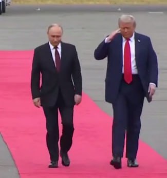 Путин прилетел в Анкоридж