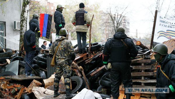 Cиловая операция в Славянске.