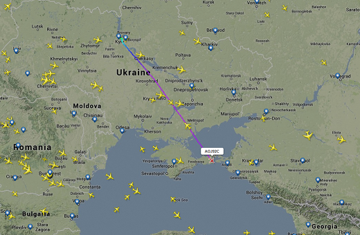Самолет Януковича не долетел до Харькова