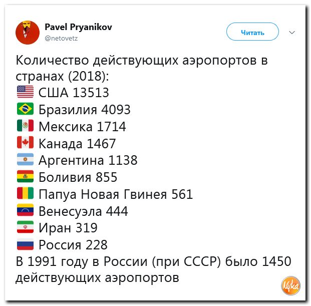 Не летают самолеты.
