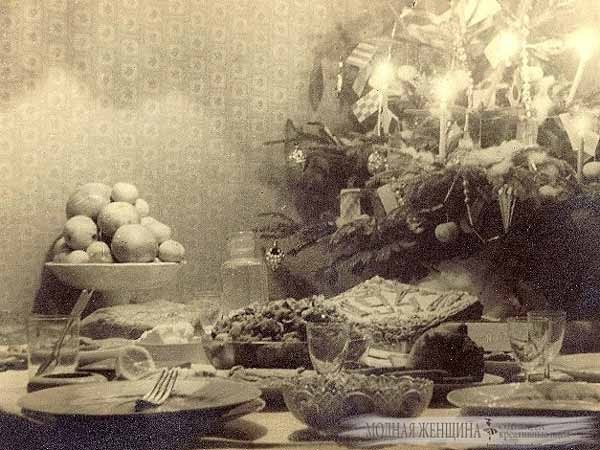 Новогодний стол в СССР