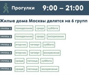 Как и сколько в Москве можно будет гулять с 1 июня